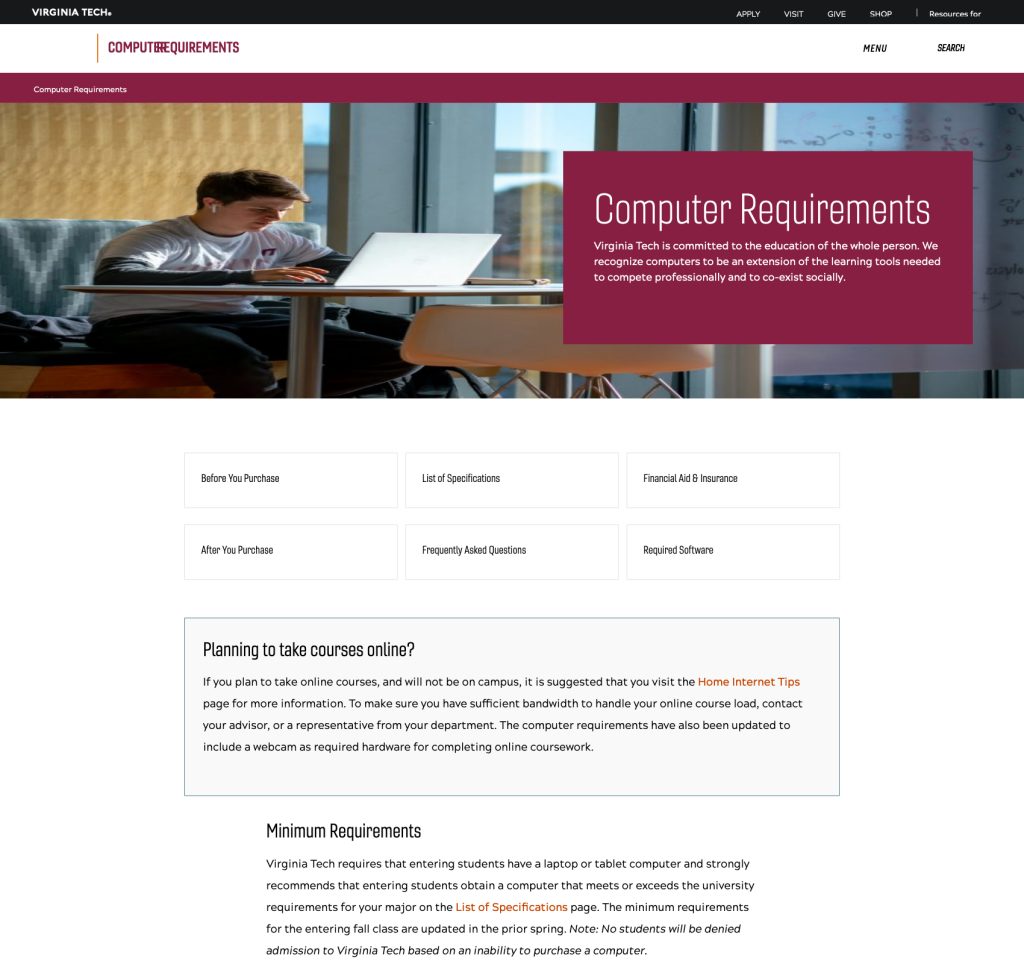 Computer Requirements | Computer Requirements